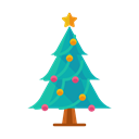 star, Tree, christmas, ornament, decoration, Decorate Black icon