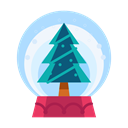 decoration, Decorate, Tree, christmas, snowglobe Black icon