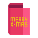 send, card, christmas, receive, greeting, merry Black icon