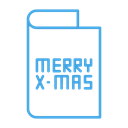 send, card, christmas, receive, greeting, merry Black icon