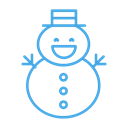 Man, Snow, christmas, winter, snowman Black icon