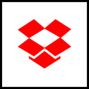 media, dropbox, Logo, Social, Company Red icon