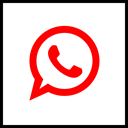 Logo, Social, Company, Whatsapp, media Red icon