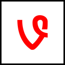 media, Logo, Social, Company, Vine Red icon