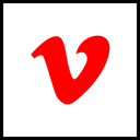 media, Logo, Vimeo, Social, Company Red icon