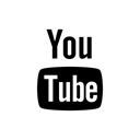 youtube, Company, media, Logo, Social Black icon