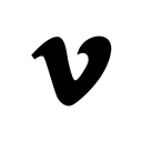 Logo, Vimeo, Social, media, Company Black icon