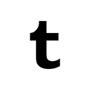 media, Logo, Social, Tumblr, Company Black icon
