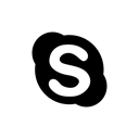 Logo, Skype, Social, Company, media Black icon