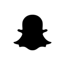 media, Logo, Social, Company, Snapchat Black icon