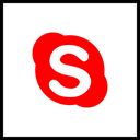 media, Company, Logo, Skype, Social Red icon