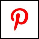 media, Logo, Social, Company, pinterest Red icon