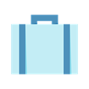 Service, Briefcase, suitcase, portfolio PaleTurquoise icon
