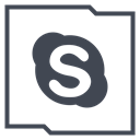 media, Logo, Skype, Social, Company DarkSlateGray icon