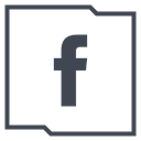 Logo, Facebook, Social, media, Company Black icon