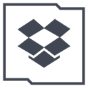 dropbox, Logo, Social, Company, media DarkSlateGray icon