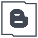 Logo, blogger, Social, media, Company DarkSlateGray icon