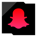 Logo, Social, Company, media, Snapchat Black icon
