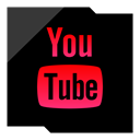 media, Logo, Social, youtube, Company Black icon