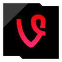 Logo, Social, Company, Vine, media Black icon
