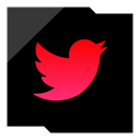 Logo, twitter, Social, Company, media Black icon