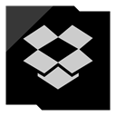 Social, Company, media, dropbox, Logo Black icon