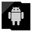 media, Logo, Social, Android, Company Black icon