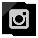 Company, Instagram, media, Logo, Social Black icon