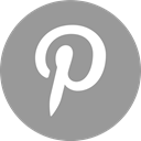 online, Social, pinterest, media DarkGray icon