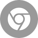 media, online, chrome, Social DarkGray icon