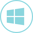 internet, windows, Social, Logos SkyBlue icon