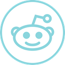 internet, Reddit, Social, Logos SkyBlue icon