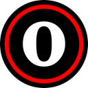 online, Social, media, Opera Black icon