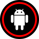 media, online, Social, Android Black icon