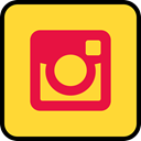 Social, Instagram, media, online Gold icon