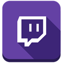 media, Social, Twitch DarkSlateBlue icon