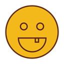 Face, smiley, Emoticon, Emoji Goldenrod icon