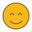 Face, smiley, Emoticon, Emoji Goldenrod icon