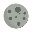 planet, Moon, space DarkGray icon