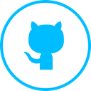media, Logo, Social, Github DeepSkyBlue icon