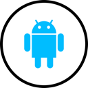 media, Logo, Social, Android DeepSkyBlue icon