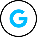 Social, media, Logo, google DeepSkyBlue icon