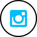 Instagram, media, Logo, Social DeepSkyBlue icon