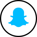 Social, Snapchat, media, Logo DeepSkyBlue icon