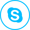 media, Logo, Skype, Social DeepSkyBlue icon