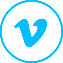Vimeo, Social, media, Logo DeepSkyBlue icon