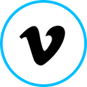 media, Logo, Vimeo, Social Black icon