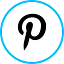 Social, pinterest, media, Logo Black icon