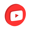 media, network, music, youtube, play, online, Social Crimson icon