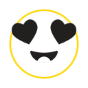 Feel, emoticon icon, cool, smile, Emotion Black icon